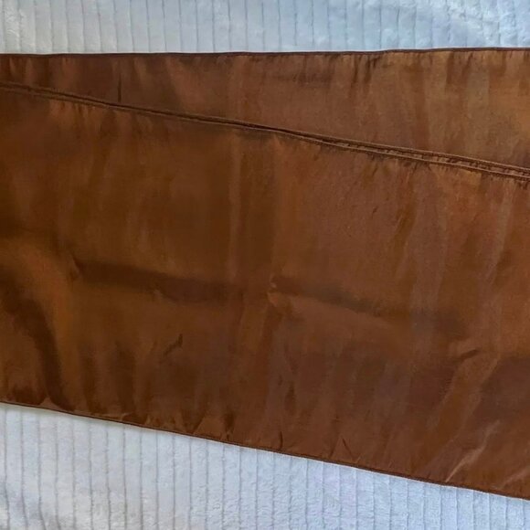 Pair of 2 Brown Beaded Curtain Scarves - Picture 3 of 6